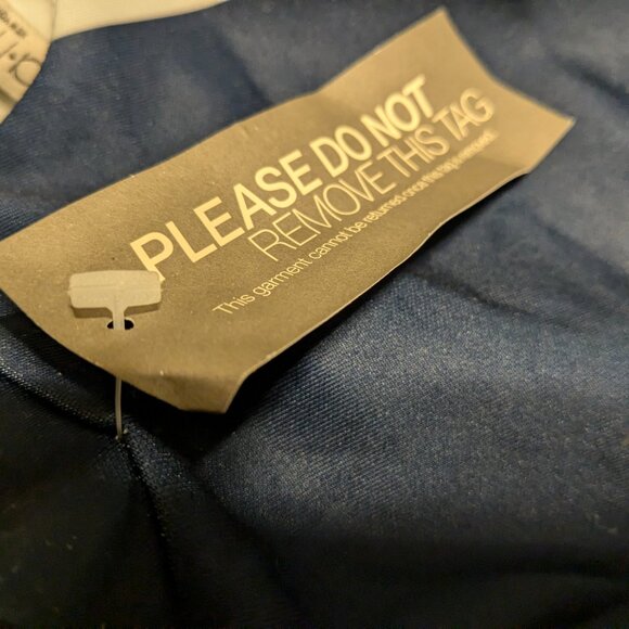 Eva Mendes for New York & Co. NWT Blue/Green/White Striped Event or Office Dress - Picture 8 of 8